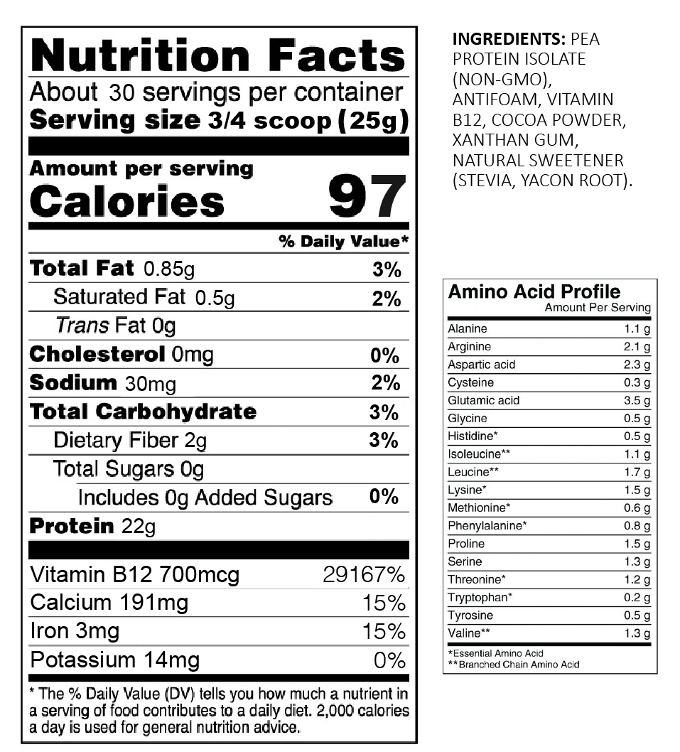 Herbivore Series Pure Isolate Pea - Chocolate (1.5kg)